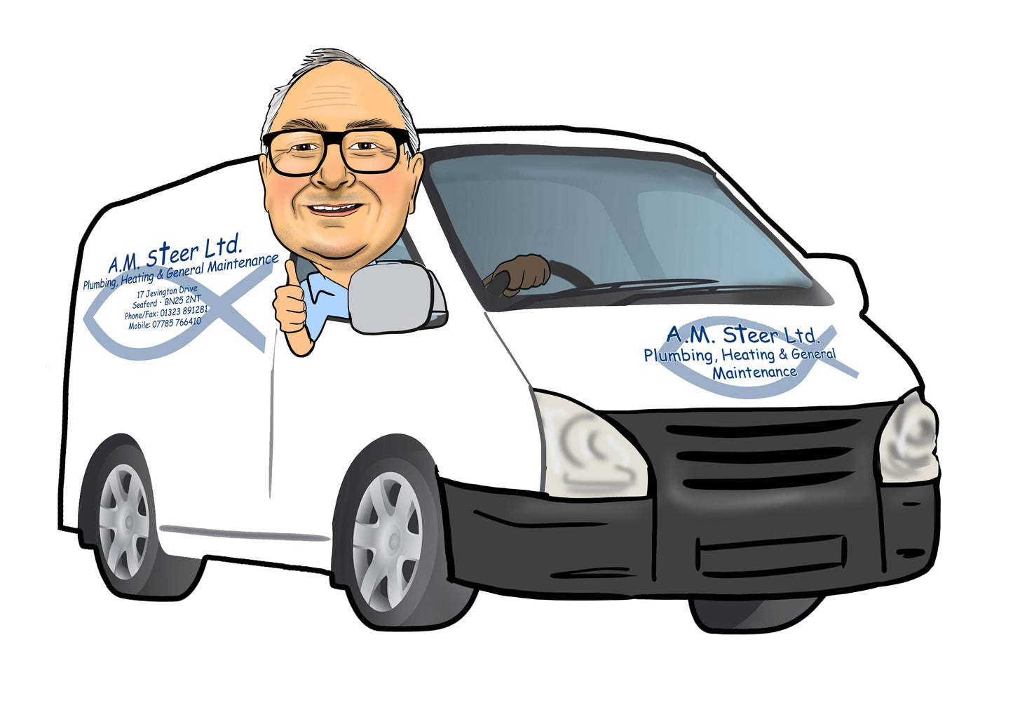 Custom Van Caricature