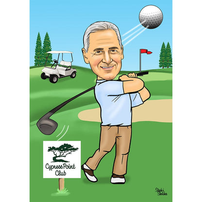 Golf Caricature